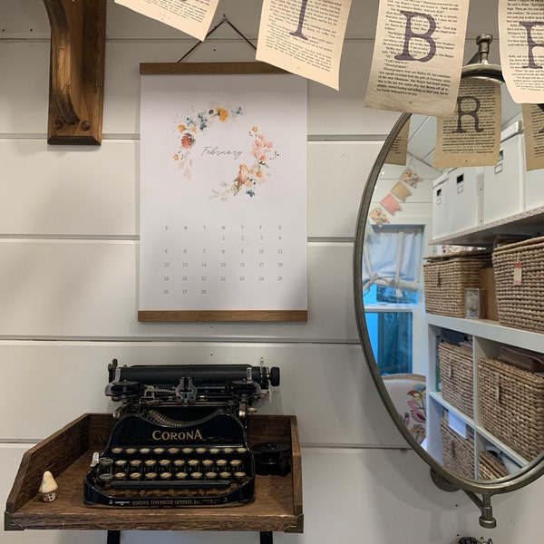 Boho Aesthetic Calendar for Wall, Boho Calendar 2025 2026, Elegant
