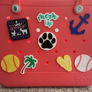 Bogg Bag Charms Set - Personalized Decorations For Bogg Bags & Simply Southern Totes