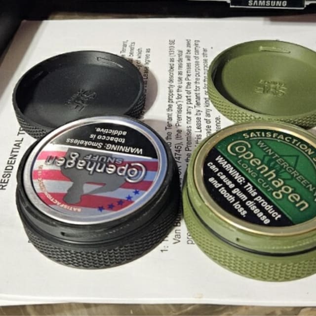 chewing tobacco container Dipguard™ Dip Can Protector: Weatherproof Snuff Storage