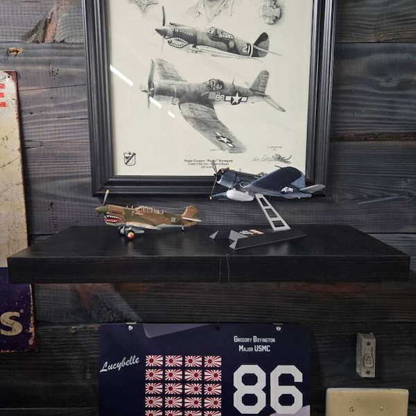 F4U Corsair Black Sheep Squadron Pappy Boyington Aircraft Nose Art ...