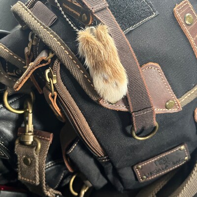 Rabbit Foot Key Chain - Etsy