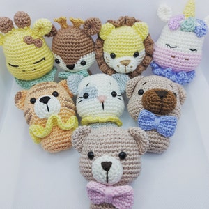 Crochet Mini Toys: Giraffe Bunny Fox Dragon Reindeer and - Etsy