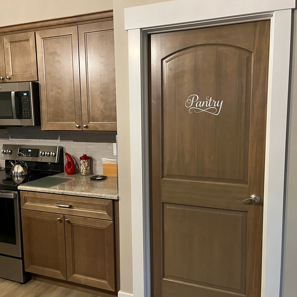 Pantry Decal, Vinyl Wall Lettering, Pantry Door Decal, Wall Decal ...