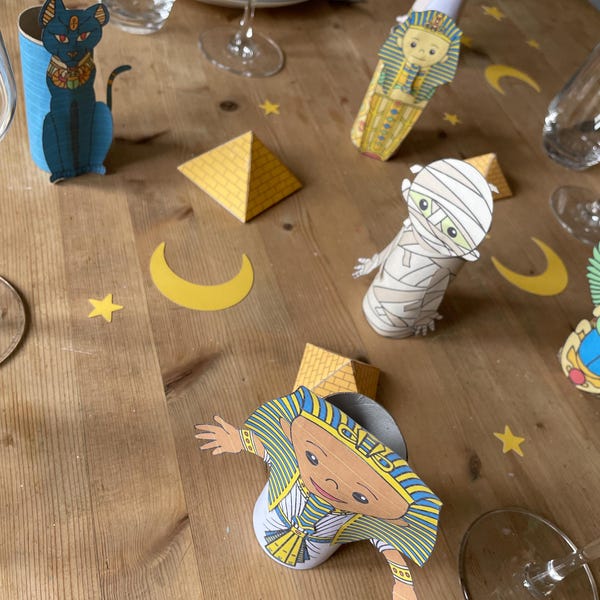 Paper Egyptian Pyramids Pdf Printable Activity for Kids - Etsy