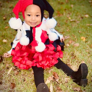 Harley Quinn Childs Peasant Dress Outfit for Any Occasion/ Harley Quinn ...