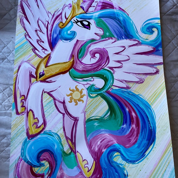 Princess Celestia - My Little Pony Friendship is Magic Art Print Poster ...