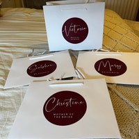 Personalised Gift Bags Luxury Personalised BLACK SCRIPT BAG Spot Gift ...