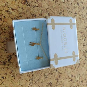 Customer photo, Giraffe Stud Earrings