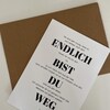 Old English Co. Lustige Abschiedskarte Für Kollegen – Mit Humorvollem Spruch, Blanko Innen