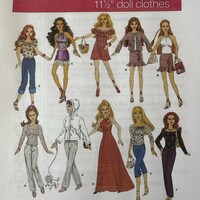 HUGE Collection of 11 1/2 Inch Doll Patterns 29 Cm Doll Japanese Book ...