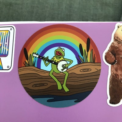 Kermit Rainbow Connection Vinyl Sticker - Etsy