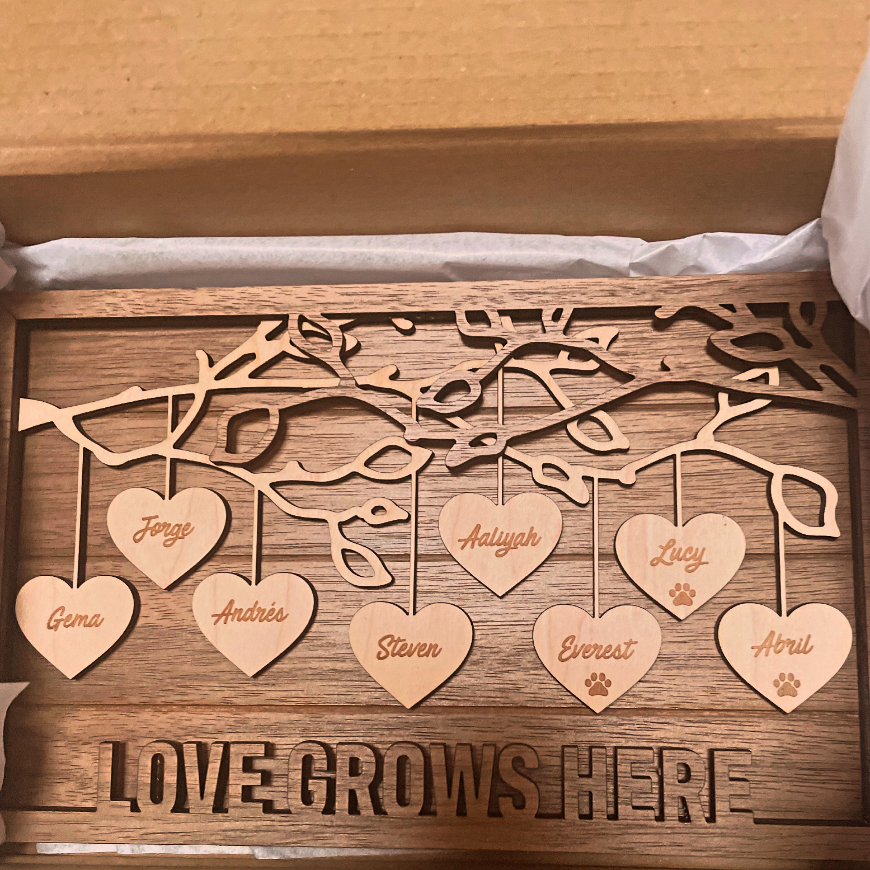 Custom Mother&#39;s Day Gift Personalized Gift from Kids Mother&#39;s Day Present from Children Mothers Day Gift for Grandma Grandchildren Names
