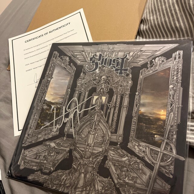 Tobias Forge Hand Signed Autographed Ghost Skeleta Record Album - Etsy