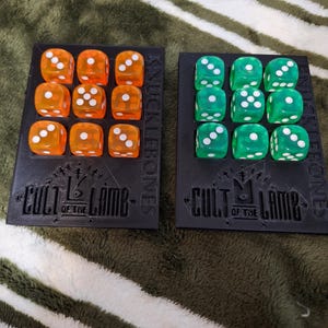 Black Compact Cult of the Lamb Knucklebones Game - Etsy