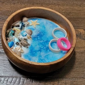 Made in Hawaii Ocean Shell Ring Dish Jewelry Dish Made on Maui Beach ...