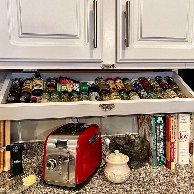 Spice Organization custom Made Tray Fold Down Spice Cupboard Wood Spice Organizer Spice Rack Gift for Mom Grandma Etsy
