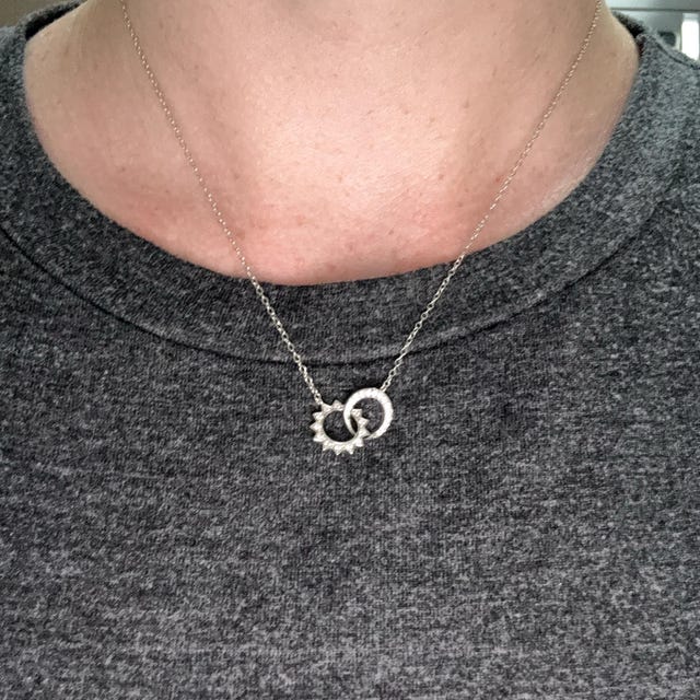 Sun & Moon Eternity Necklace by Caitlynminimalist