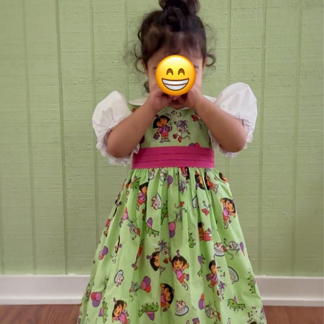 strapless open back dress green color Embroderiy Party Wear Gown For Girls – Dora Vastra main image 0