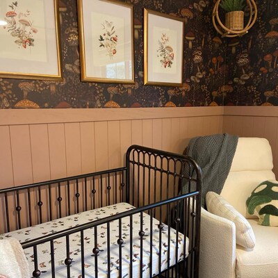 Wallpaper Vintage Dark Mushroom Botanical Luxury Wall Decor Whimsical