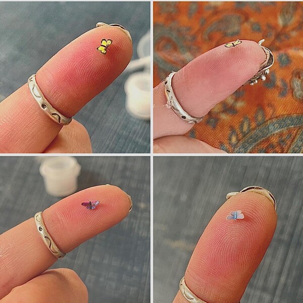 MICRO Mini Garden Snail, 1mm Shell, Handmade 1:12 Scale Miniature Brown ...