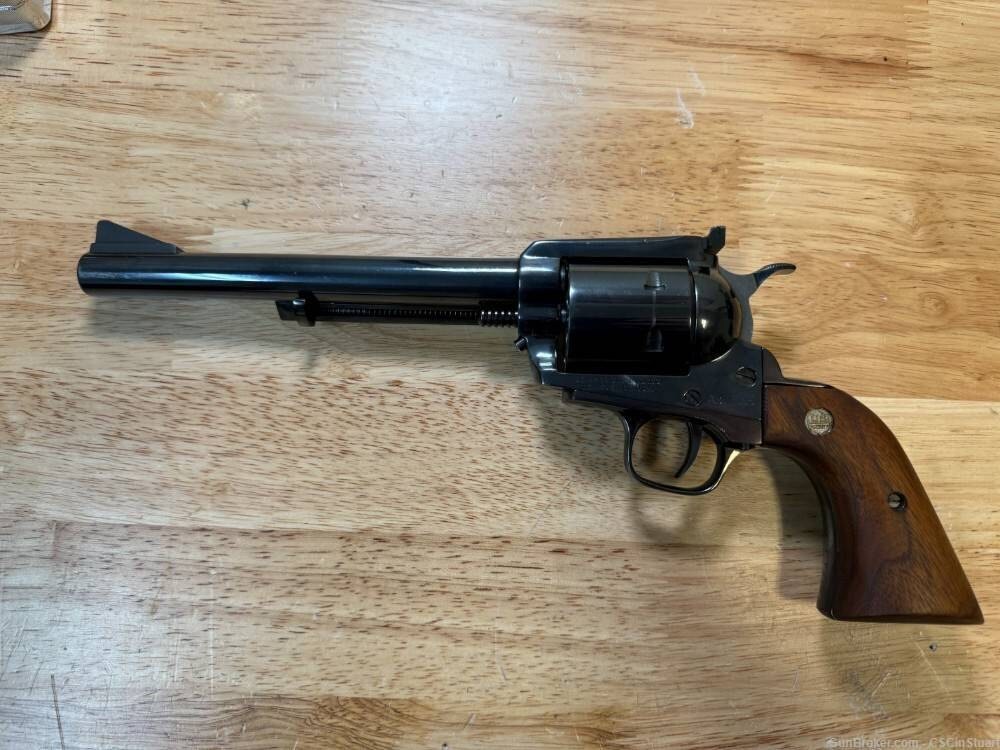 Two Position Leather Holster Cross & Strong Side Draw Fits Ruger Blackhawk / Super / Old Army up to a 7.5&quot;