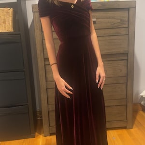 Off the Shoulder Dress VEGA, Long Dress, Bridesmaid Dress, Evening Dress,  Wedding Guest Dress, Wine Dress, Velvet Dress Women, Custom Dress - Etsy