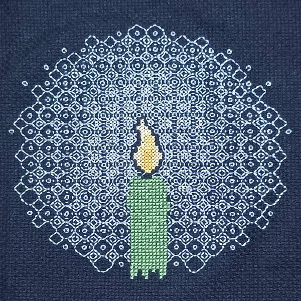 Candle in the Dark Pattern - Etsy