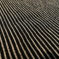 Softened Pure Linen Fabric Black Beige Pinstripes Linen - Etsy