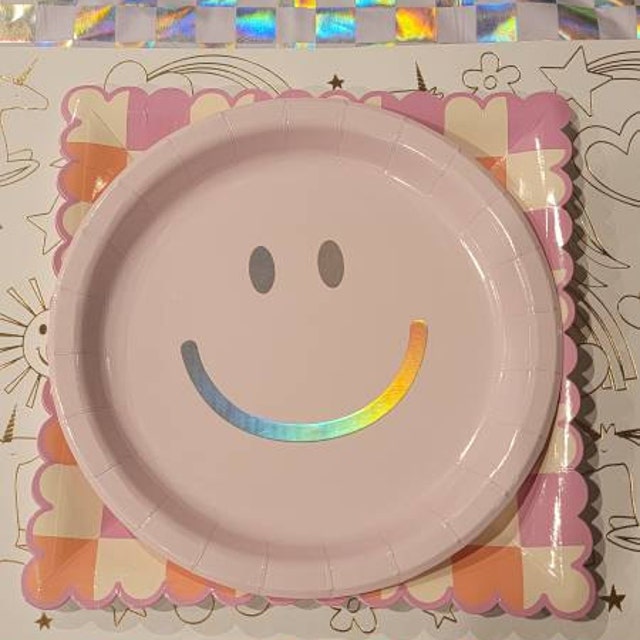 Pingpong Balls Xo, Fetti Smiley Face Paper Plates - 24 Pk, 9" | Birthday Party Supplies, Bachelorette Glow In The Dark Ping Pong Balls