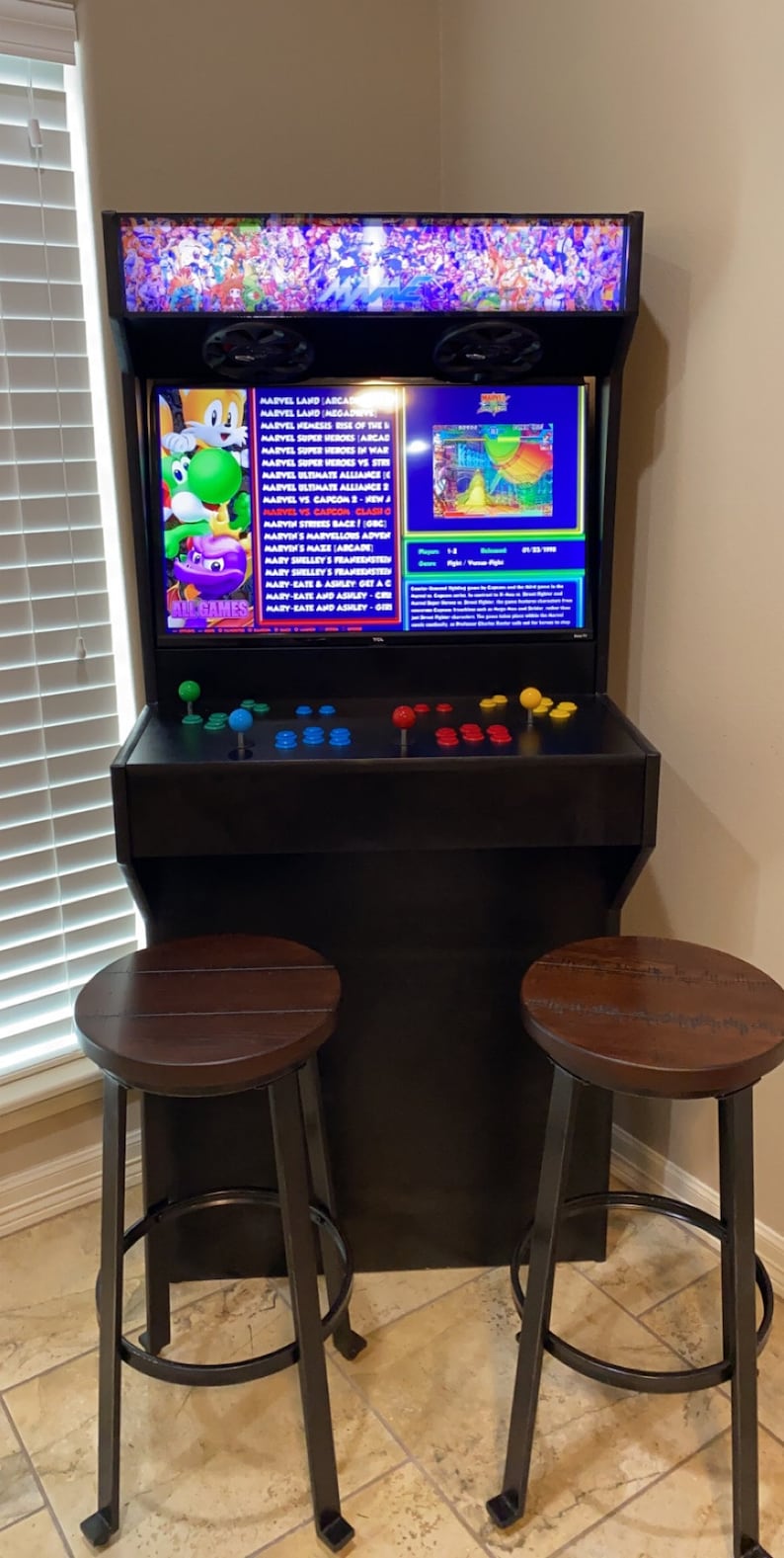 Arcade setup shared by AJ Moreno