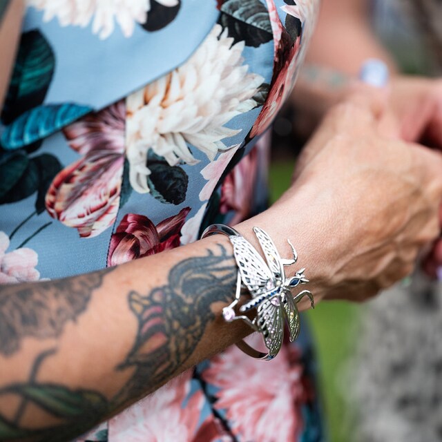 ブレスレット HYERES LOR Pennydor Silver (Y) Flat Ball Bracelet White Moth HYÈRES LOR (イエールロール ) - ペニドルフラットシルバー(Y