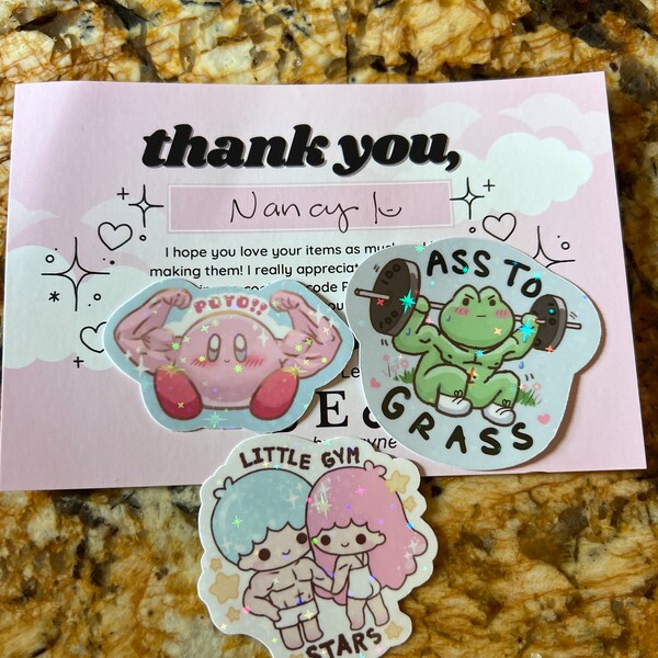 ASS TO GRASS Buff Frog Gym Sticker - Etsy