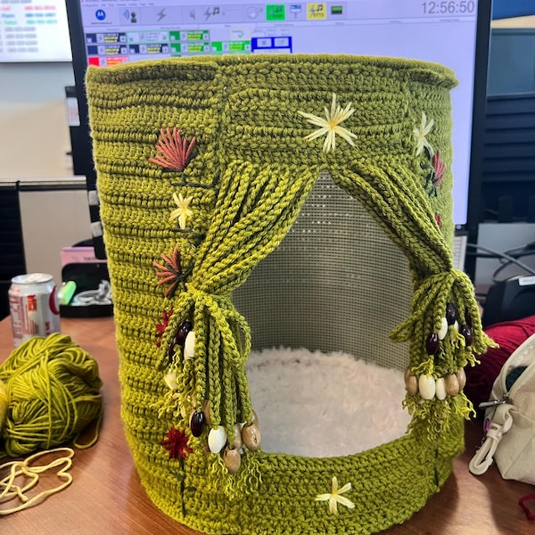 Cat Cave Crochet Pattern | Cat House Pdf | Instant Download - Etsy