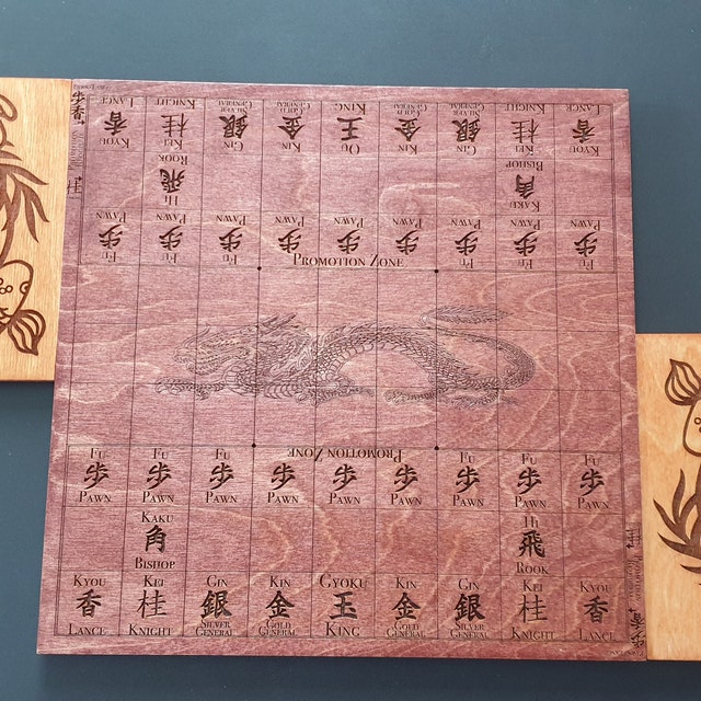 Piezas Shogi Lacadas Deluxe