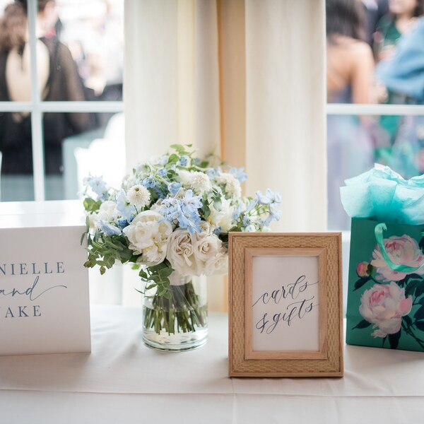 Custom Watercolor Wedding Signs for Wedding Favors, Cards and Gifts ...
