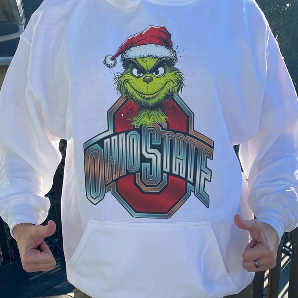 Christmas Bling Grinch Hoodie - Etsy