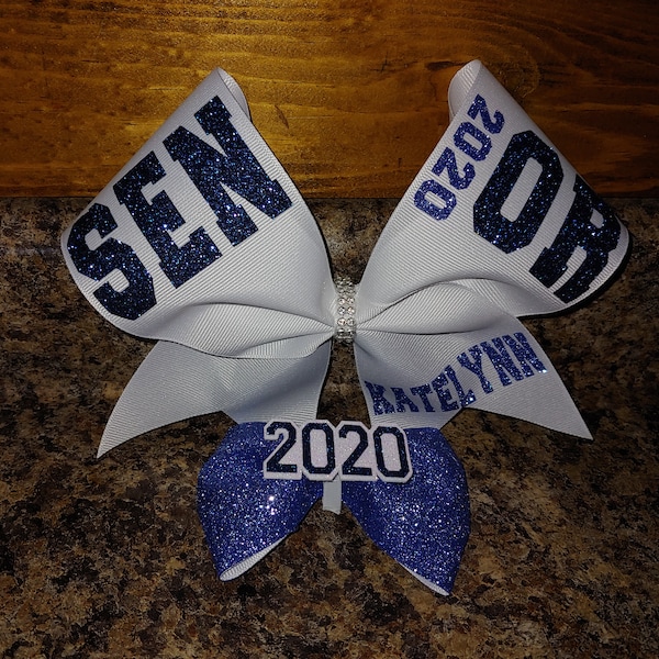Senior Bow/cheer Bows/senior Cheer Bows/glitter Bows/seniors/team Bows ...