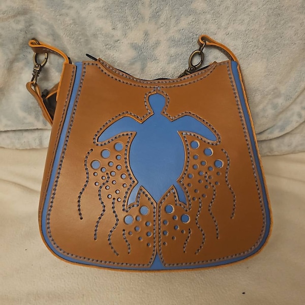 Adobe Sunset Turtle Shoulder Handbag