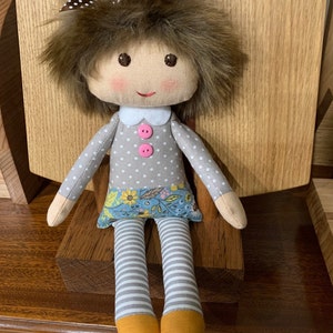 Rag Doll Pattern PDF Cloth Doll Pattern Make Your Own Rag - Etsy