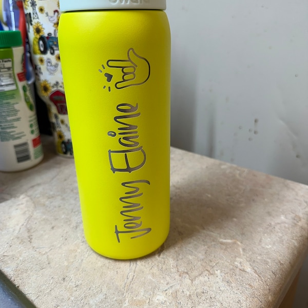 OWALA 32oz Freesip Bottle - Custom Laser Engraved - Double Insulated ...
