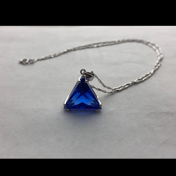 Siberian Blue Quartz Pyramid Pendant, Blue Crystal, Spiritual Gifts ...