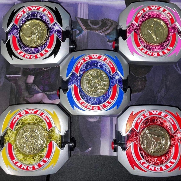 Hasbro Power Rangers Lightning Collection - Mighty Morphin Power Morpher Con 5 Monete Die-Cast, Luci E Suoni, Supporto Da Esposizione