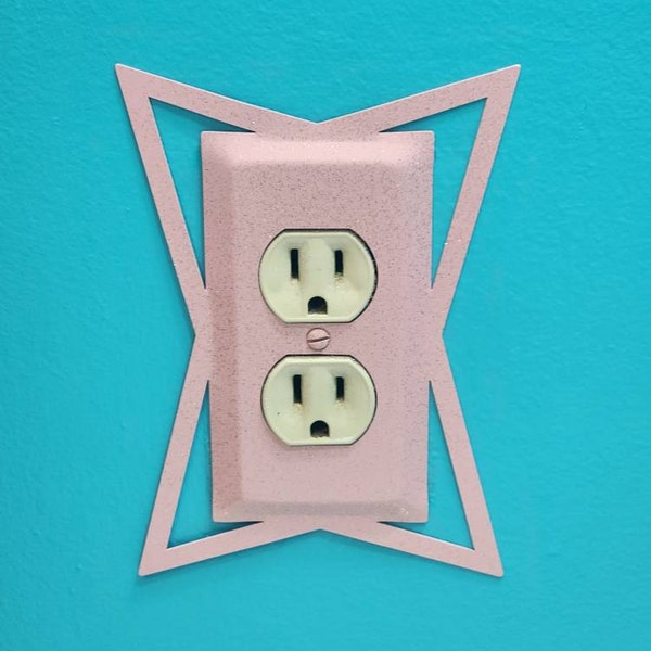 TELSTAR Painted Mid Century Atomic Shadow Box Light Switch and Outlet ...