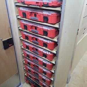 Milwaukee packout van online rack