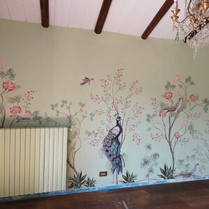 Patrón de madera colores pastel pintado temático. Peel and | Etsy