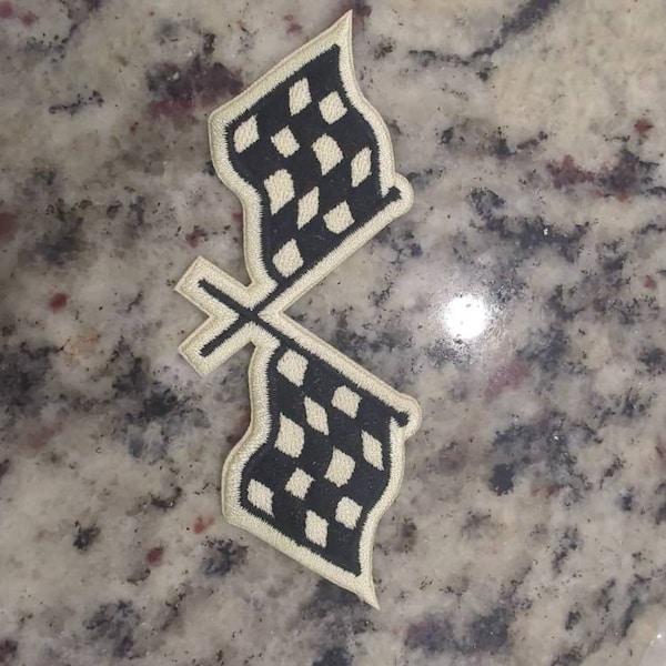 Racing Flags - Embroidered Iron-on Patch - Race Car Driver - Etsy