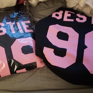 bestie 1 and bestie 2 hoodies