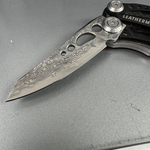 For Leatherman Skeletool/freestyle Replacement VG10 Steel Damascus ...