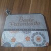 Herz & Heim® Personalisierte Kosmetiktasche 'ON TOUR' Mit Namen | 20.5x12 Cm, Baumwolle, Für Reisen