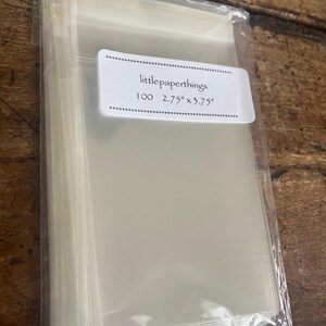 500 2.75 x 3.75 ACEO Clear Resealable Cello Bag Plastic Envelopes Cellophane